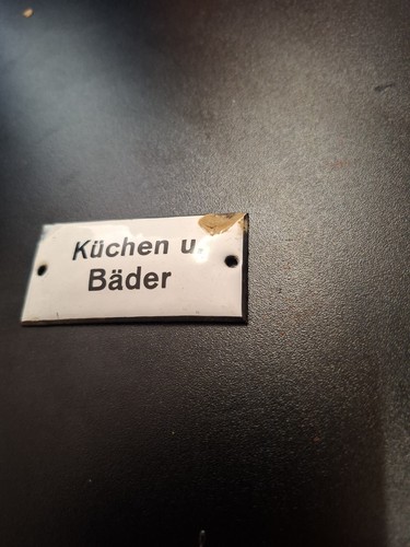 Kleines emalie schild - kleines,