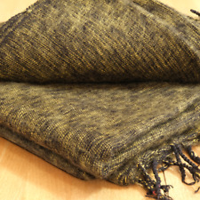 Wolldecke Yak Bunt 220*115 Meditationsdecke Geschenk Weich Wärmend Handarbeit 