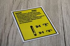 IHC Aufkleber Warnaufkleber