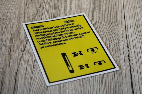 Ihc aufkleber warnaufkleber - aufkleber,