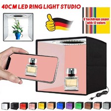 Faltbare Fotostudio Fotobox Set LED Lichtzelt Lichtbox Photobox Für Fotografie