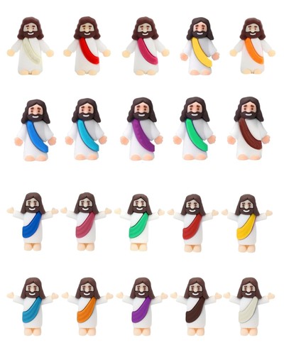 Mini jesus figuren pvc bunt - 20,
