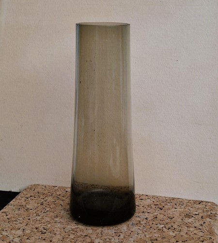 Rauchglasvase schlicht klar - rauchglasvase,