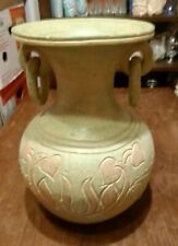 (letztes Prunkstück) Große Bodenvase 35cm Amphore Vase Ton Steingut Dekoration