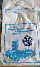 DDR, VEB Bagger-, Bugsier-, und Bergungsreederei Rostock 3 Verpflegungsbeutel