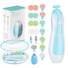 Zooawa Baby Nagelknipser 20 in 1, Elektrischer Baby Nageltrimmer, Nagelfeilen Se