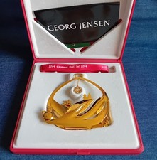 Georg Jensen Weihnachtsmobile 2004 - Schneelandschaft - 24 Karat vergoldet
