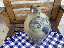 Sehr Alter Westerwälder Steingut Krug Enghalskrug  Essigkrug   19. Jahrhundert 