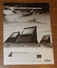 Seltene Werbung BRAUN TIME CONTROL Funkuhr  - Ein neues Zeitalter 1992