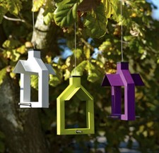 ARISTO Dänemark Alicante 15cm Vogel Futterhaus Metall lila +++HYGGE+