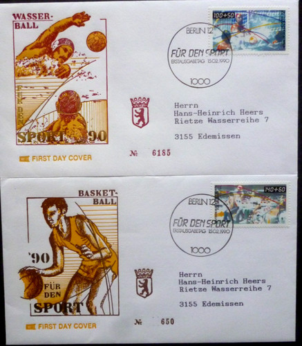 Berlin fdc ersttagsbriefe - berlin,