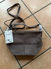 Damen Esprit Veloursleder Umhängetasche, schlammfarben, neu, m. Etikett,Rarität