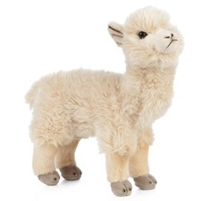 Alpaka Plüschtier Stofftier Kuscheltier H=22 cm Alpaca Lama, Living Nature