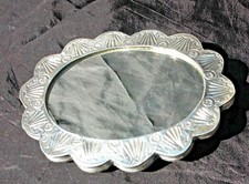 Jugendstil Taschenspiegel Schmickspiegel Silber 900 getrieben um 1920 edel!