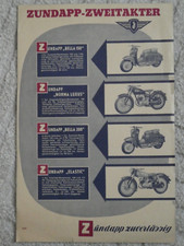  ZÜNDAPP  Prospekt 50er Jahre