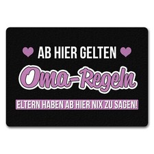 Oma-Regeln Fußmatte in 35x50