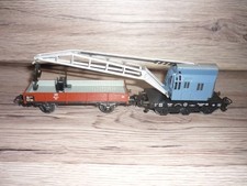 Märklin HO Kranwagen 4611 KRUPP ARDELT mit Niederbordwagen ohne OVP