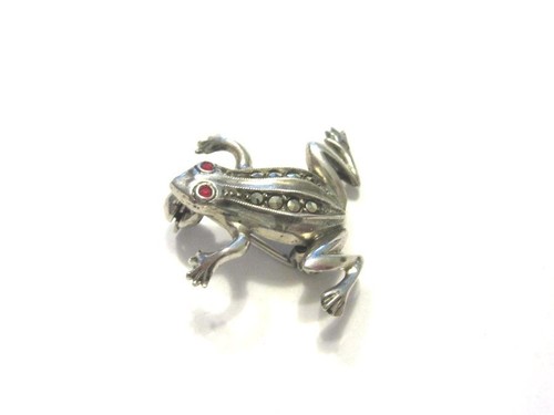 Silberbrosche frosch - silberbrosche,