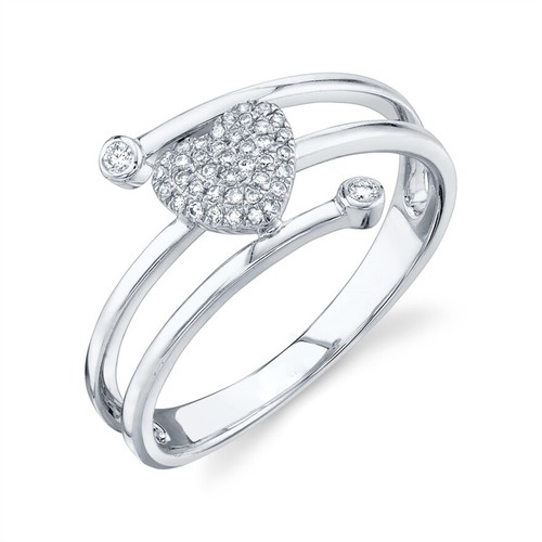 14k weißgold diamant - weißgold,