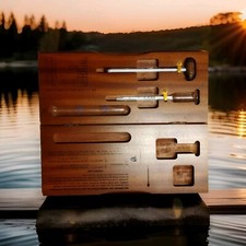 Vinometer Weinthermometer Weintester Holzschatulle Neuwertig 