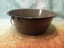 Nr.16 Alte Emaille Email Schüssel Old enamel bowl 41 cm Durchmesser