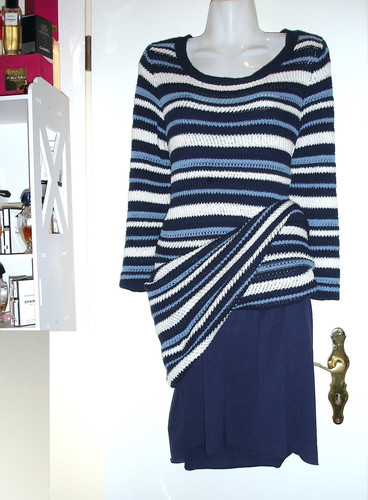 Strickkleid mit unterkleid - strickkleid,