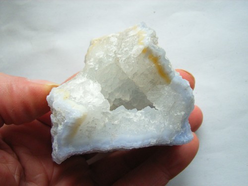 Großer blauer chalcedon mit - blauer,