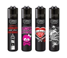 Clipper Feuerzeug 4er Set Flaming Star 1