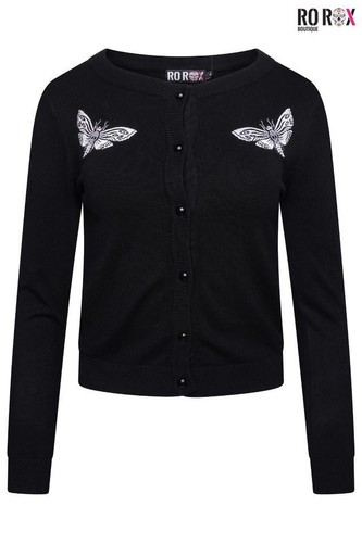 Rox death moth strickjacke - death,