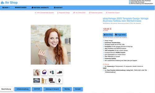 Ebayvorlage 2026 template - ebayvorlage,