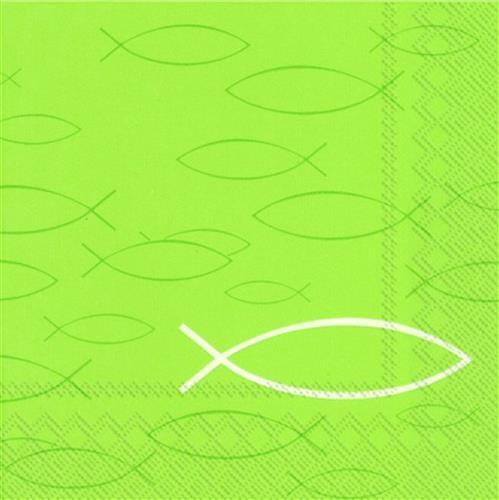Servietten fische grün - 20,