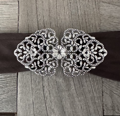 Blumige silber farbene - silber,