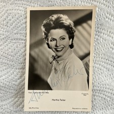 Autogramm Hertha Feiler Handsigniert Autograph 
