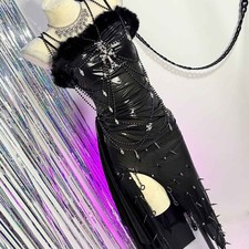 Goth Kleid Sommer Damen Emo