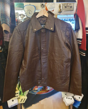 Lederjacke braun Rindsleder
