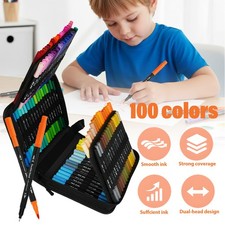 Dual Brush Pen Set, 100 Farben