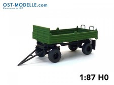 Anhänger HL50.02-1 ND Pritsche NVA gruen 1:87 H0 DDR LPG 