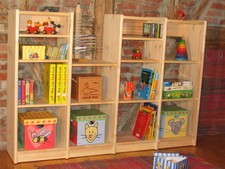 Regal Regalsystem Bücherregal Holz Kiefer massiv flexibel & erweiterbar