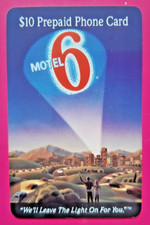 Telefonkarte  USA/Kanada "Motel 6"  MCI PrePaid Phone Card  10 $ E16xx