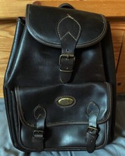 Unisex großer Tagesrucksack Damen Rucksack Backpack echt Leder Braun