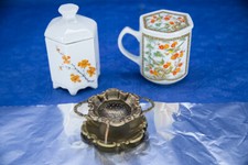 3 tgl. Tee Garnitur Tasse mit