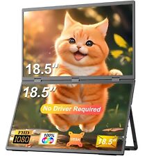 Dual Triple Tragbarer Monitor 18.5 Zoll, 1080P,  VESA, für Laptop, PC, Xbox, PS5