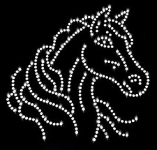 STRASSSTEINE KOPF PFERD FOHLEN