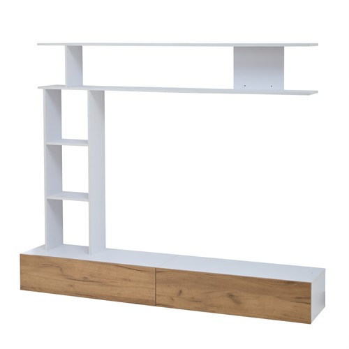 Wohnwand weiß 180x35x22 5 - tv-wohnwand, 180x35x22,5