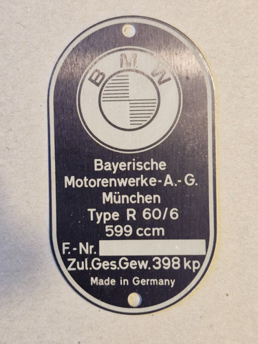 Neues original bmw typenschild - neues,