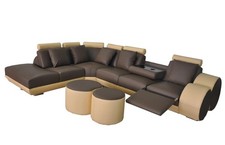 XXL Couch Big Eck Sofa Leder