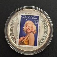 Große silbermünze marilyn - große,