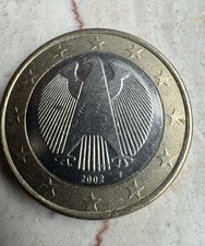 1-Euro- Münze Deutschland 2002 Sammelmünze Gedenkmünze Umlaufmünze Selten