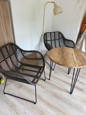 Lounge Gartenmöbel Set Rattan Sessel