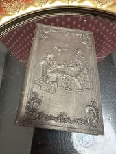 Vintage Streichholzhalter Metall „Brit. Zone“ Deuts.1940Nachkriegszeit, VM Krone